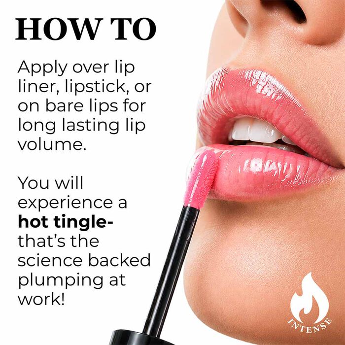 Hot kiss lip plumper moisturizer before and after results showing improved hydration and softness